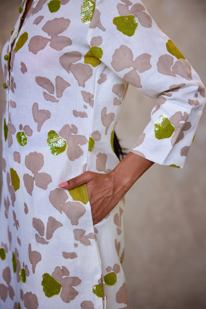 Linen Kurta Set
