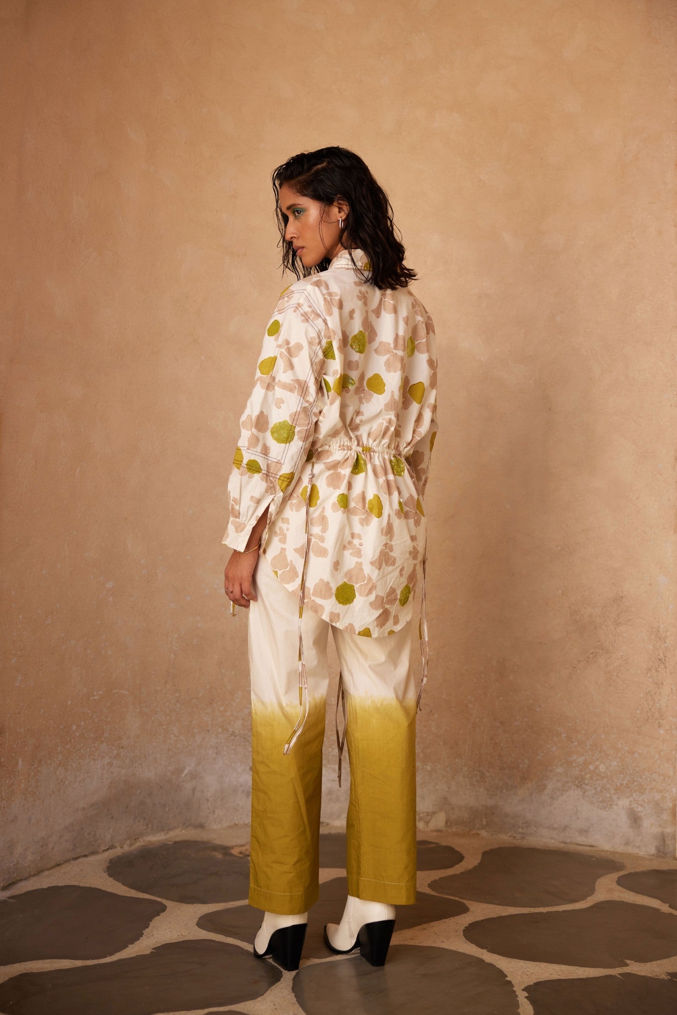 Pause Embroided Shirt Dress Set