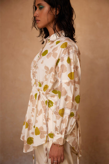 Pause Embroided Shirt Dress Set