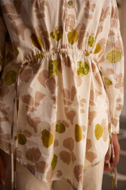 Pause Embroided Shirt Dress Set