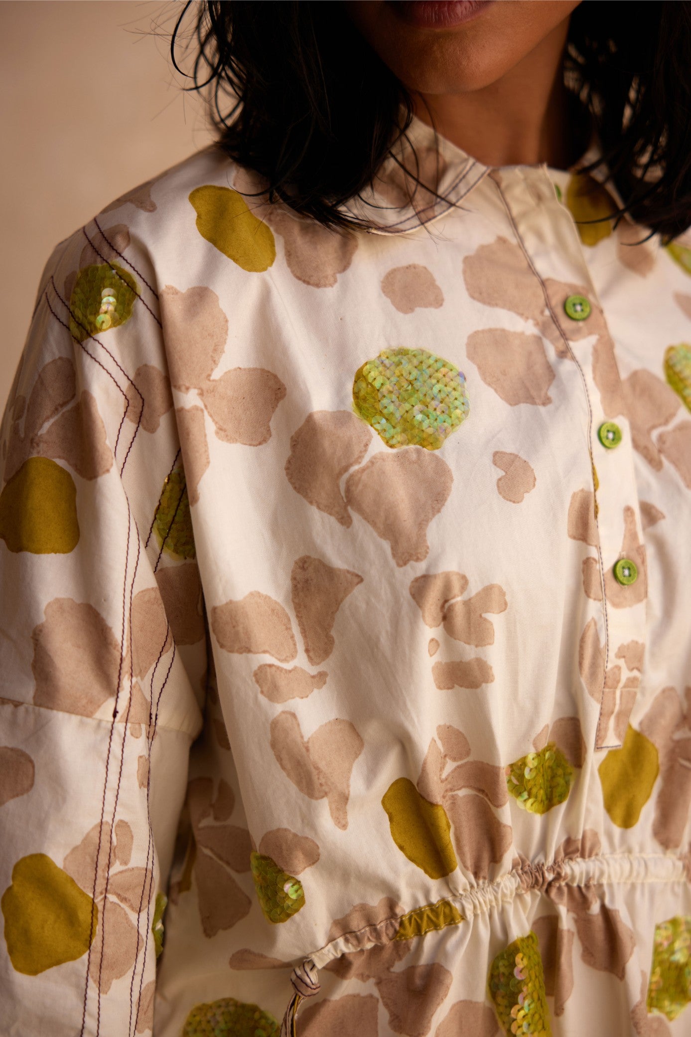 Pause Embroided Shirt Dress Set