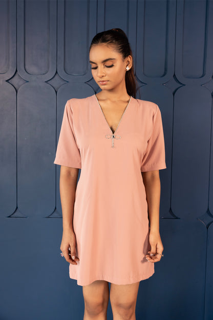Box Pleat Bow Dress
